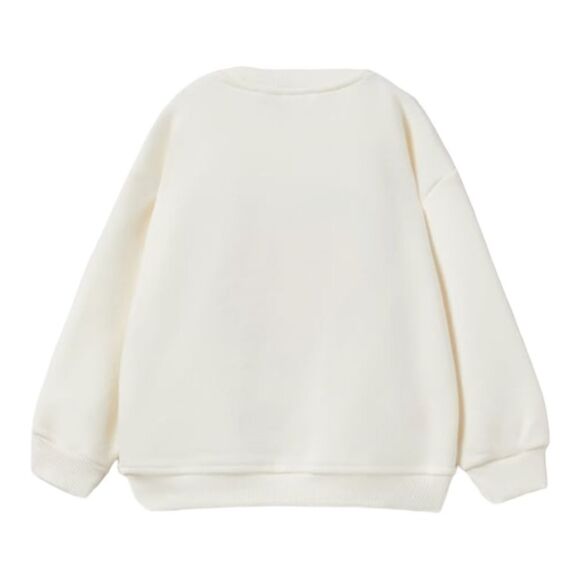 ZARA Kids | Ecru | SWEATSHIRT WITH HEART APPLIQUÉ - Picture 2 of 5